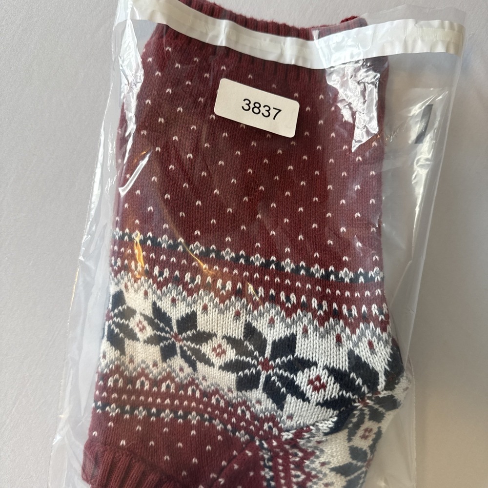 Old Navy Red Fair Isle Crewneck Knit Sweater Kids Youth 4T Winter Colorful Cozy - Picture 8 of 8